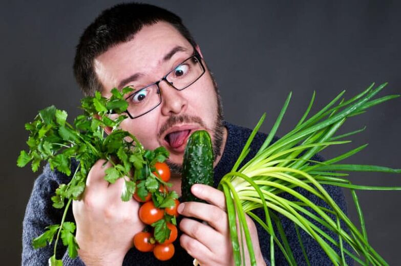 verduras e herbas para a potencia