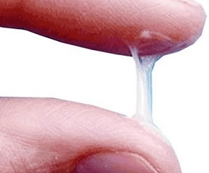 Como é a secreción dun home normalmente